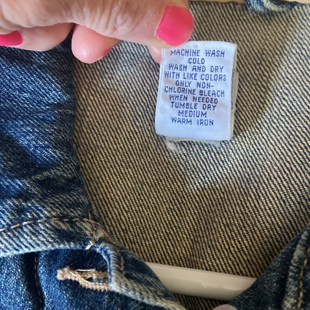 GAP Factory Women's Icon Blue Denim Jacket Size Small - Picture 4 of 5